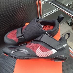 Nike Black and Red Cycling Shoes
